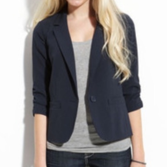 NWT Frenchi Black Blazer with Satin Lining, Small